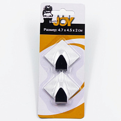 Крючки самоклеящиеся, нержавеющая сталь, ромб, 2 шт
