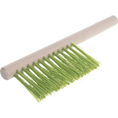 Щетка-сметка 3-рядная Сибртех, 280 мм, деревянная ручка