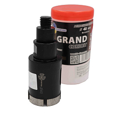 Коронка алмазная по граниту, керамограниту Trio-Diamond GCB763, серебряная пайка, 40 мм