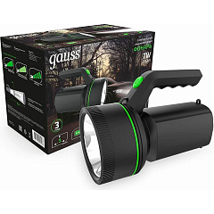 Фонарь-прожектор светодиодный аккумуляторный Gauss, Li-ion, 200 Лм, 7 Вт