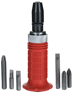 Ударно-поворотная отвертка 1/2" с битами MATRIX 11579