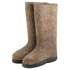 Валенки мужские, на полиуретановой подошве, верх 100% шерсть, размер 46