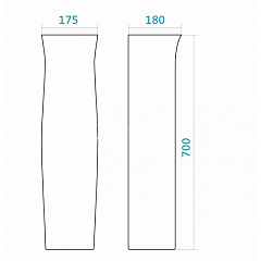 Пьедестал Santek АНИМО белый 409304 1WH110587