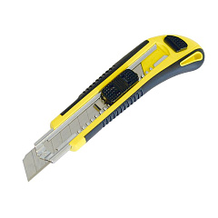 Нож 18 мм с отламывающимся лезвием, 3 лезвия , с автозаменой "Kinwehr" 571004