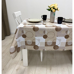 Клеенка Camelia, ПВХ, на нетканной основе, 140 см, Эскиз