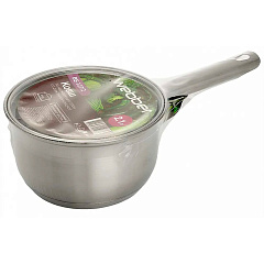 Ковш из нержавеющей стали Webber BE-127/2 с крышкой, индукция,1 л