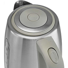 Чайник электрический Delta Lux De-1015, нержавеющая сталь, 2000 Вт, 1,8 л, серый