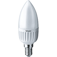 Лампа светодиодная Navigator 94 480 NLL-P-C37-5-230-2.7K-E14-FR, свеча, 5 Вт, 375lm, 2700К