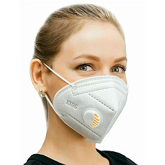 Респиратор складной с клапаном выдоха KN95