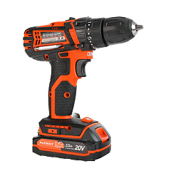 Аккумуляторная дрель-шуруповерт Patriot BR 201UES 180201201, 20 В (2 Ач)