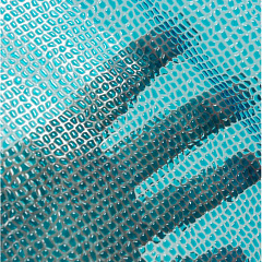 Штора для ванн Meiwa Pebbles ПВХ, синяя, 182х182 см