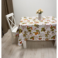 Клеенка Mirror, ПВХ, на нетканной основе, 140 см, Ягоды