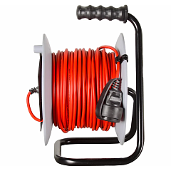 Удлинитель силовой на катушке Ресанта, СУ-2х1-30/2ВР, 1 розетка, 30 м