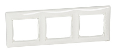 Рамка 3 поста белая VALENA (индивидуальная упаковка) (694242)