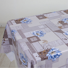 Клеенка Алегра Серебряные лотосы ST5735-1, 140 см