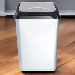 Контейнер для мусора VITTORIO, серый, 26 л, 34х27х51см, HL011405