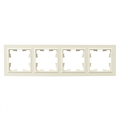 Рамка 4-местная BRITE IEK, бежевая, BR-M42-K10