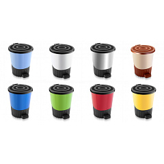 Мусорное ведро с педалью 26 лт серебро