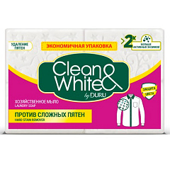 Мыло хозяйственное Duru Clean&White, против сложных пятен, 4 куска по 120 г