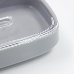 Пластиковая мыльница, серый