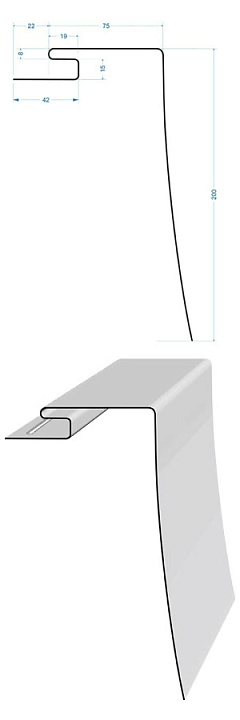 Околооконный профиль Docke 3600 мм пломбир