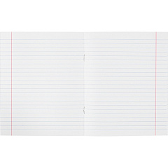 Тетрадь школьная А5 24 листа, линия, скрепка однотонная с уголком ТШ24К6607, 1163399, 755706 