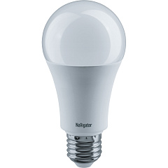 Лампа светодиодная Navigator 61 387 NLL-A70-20-230-6.5K-E27, груша, 20 Вт, 1600lm, 6500К