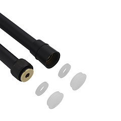 Шланг для душа Aqueduc, 1,5 м, ПВХ, черный