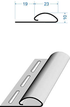 Профиль финишный Docke 3000 мм пломбир