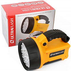 Фонарь-прожектор светодиодный аккумуляторный Ultraflash, UF3712LED, 12В