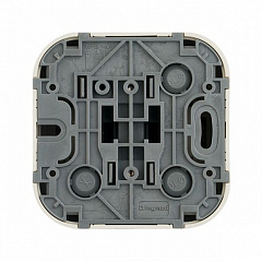 Переключатель 1 клавишный 10A слоновая кость QUTEO