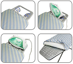 Доска гладильная НИКА 10+ 122х40 см автомат, тефлон, металл