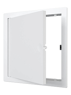 Люк ревизионный нажимной 150х150 с фланцем 172х172 пластик