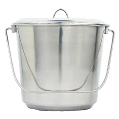 Ведро из нержавеющей стали с крышкой 7 л, HE6297-7