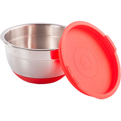 Миска с крышкой Attribute MIX, красная, 4,2 л