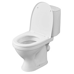 Унитаз-компакт Santeri Соната, косой выпуск, 1 режим, сиденье пластик