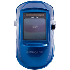 Маска сварщика Weld, Cosmo lux F10, 103х90 мм, DIN 3/4-8/9-13, синий