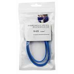 Кабель Rexant, 3 в 1, 0,15 м, Lightning/30pin/micro USB/PVC