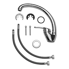 Смеситель для кухни Aqueduc одноручковый с высоким изливом, латунь (арт. 345384)