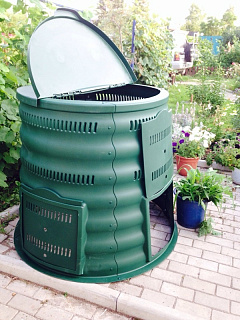 Компостер садовый Волнуша пластиковый без рисунка, 1000 л