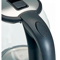 Чайник электрический Аксинья КС-1005, корпус из жаропрочного стекла, 1500 Вт, 1,8 л, черный