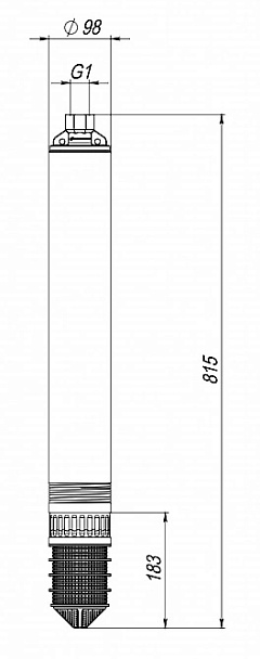 Погружной скважинный насос Джилекс Водомет ПРОФ 55/75, 900 Вт