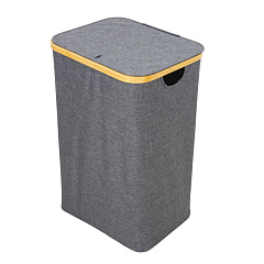 Корзина для белья, 72 л, серая