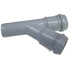 Тройник ПП, серый, 32х32 мм, <45°