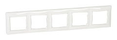 Рамка 5 постов, белая, VALENA (индивидуальная упаковка) (696744)