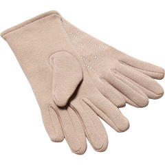 Перчатки женские Minaku "Рок", бежевый, размер 23 см