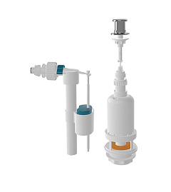 Клапан для бачка, 1/2" нижняя подводка воды, пластиковая резьба 4721
