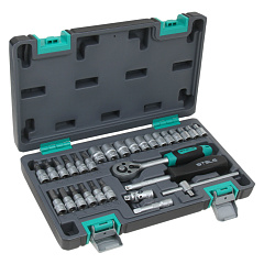 Набор инструментов, 1/4", CrV, пластиковый кейс 29 предметов STELS