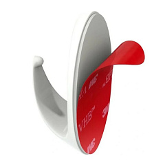 Крючки пластик на липкой ленте Kleber, 3,5 см, белые, 5 шт, KLE-SG005