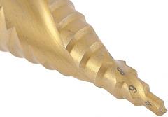 Сверло по металлу шаговое 4-32 мм, Р4М3, HSS, трехгранный хвостовик Matrix 72359